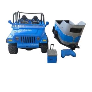 Blue Kids Ride-On Jeep Toy